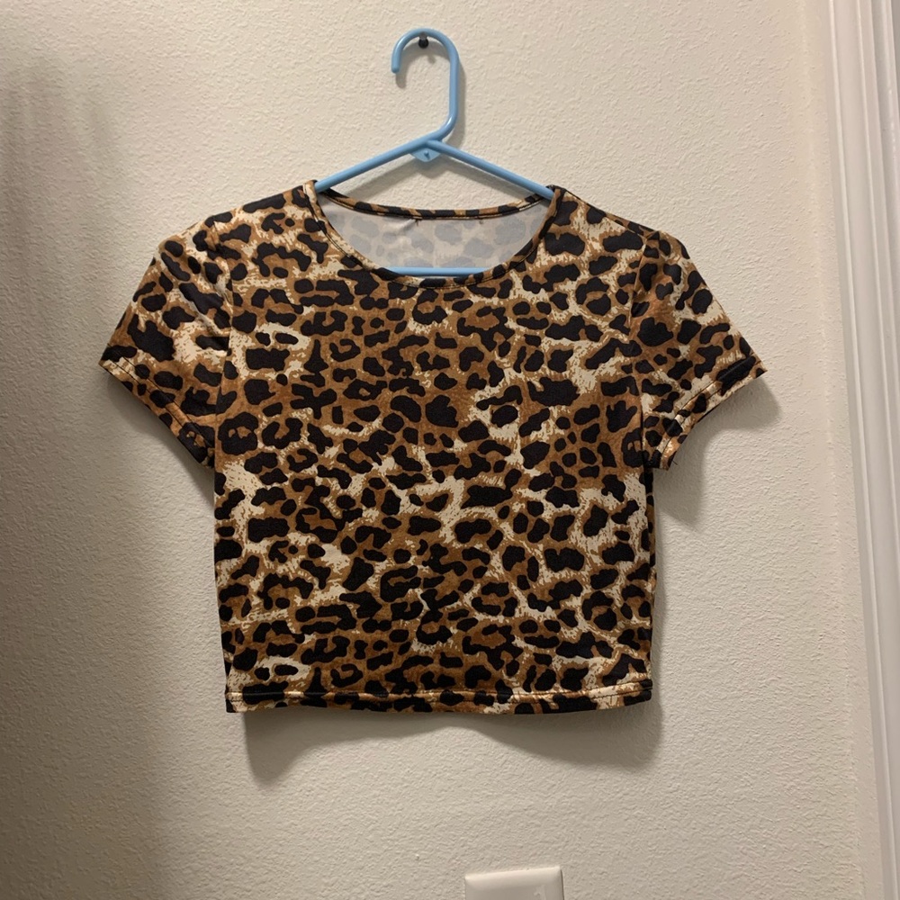 Leopard Print Crop Top